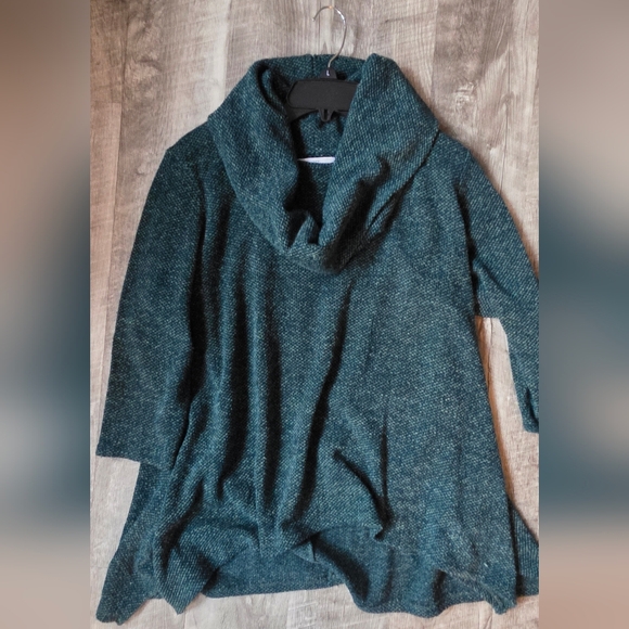 new directions Sweaters - New Directions Women's Teal Cowl Neck Sweater